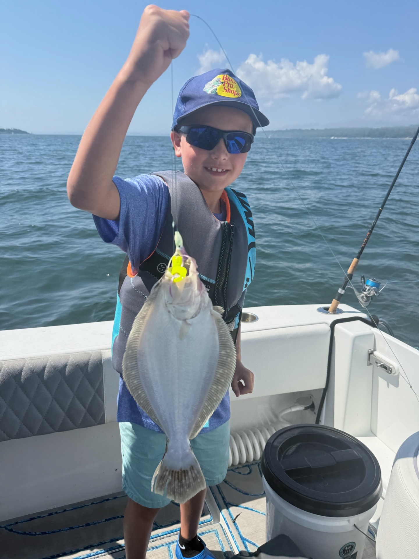 Young academy camper with a fluke